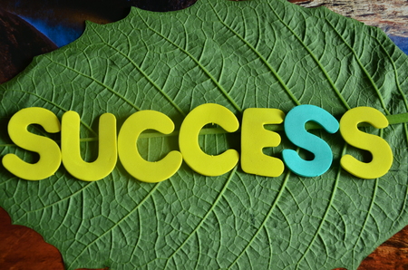 word success on an abstract backgroundの写真素材