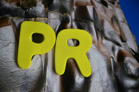 Word pr on an abstract backgroundの写真素材