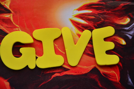 word giveの写真素材
