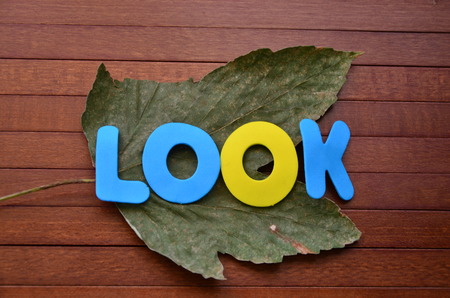 word look on an abstract background