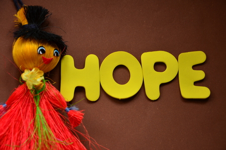 word hopeの写真素材