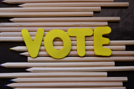 word voteの写真素材