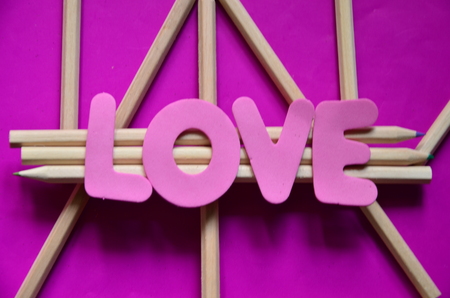 word love with purpureの写真素材
