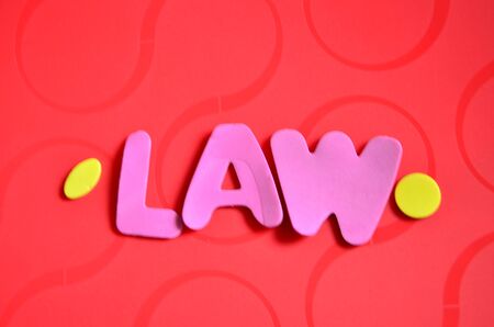 word lawの写真素材