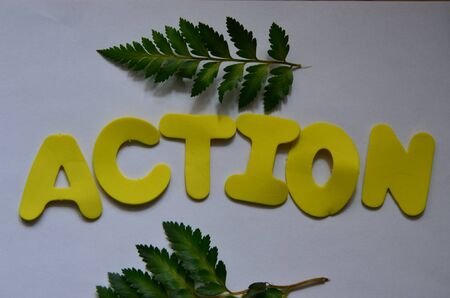 word actionの写真素材