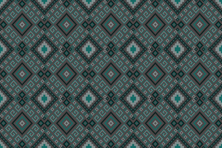 Pixel art pattern seamless for Fabric geometric ethnic pattern seamless,Pixel pattern art wallpaper...