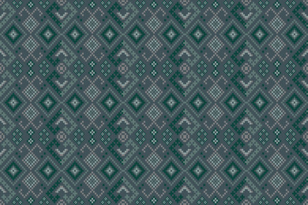 Pixel art pattern seamless for Fabric geometric ethnic pattern seamless,Pixel pattern art wallpaper...