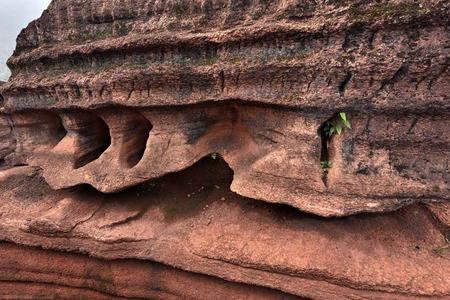 Youyang County of Chongqing Red Stone Forest の写真素材