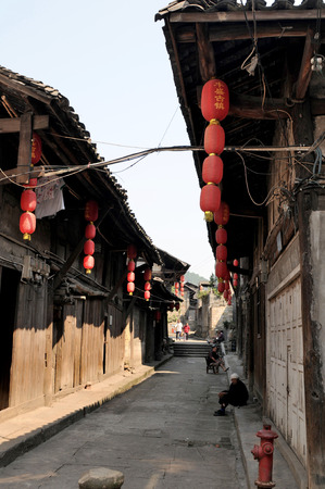 Traditional village--- Chongqing, China townのeditorial素材