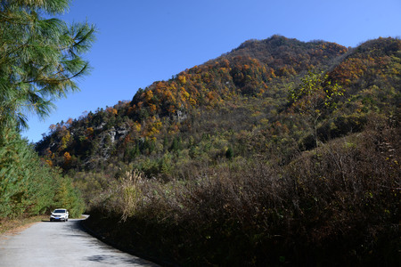 Shaanxi Stagecoach Canyon sceneryのeditorial素材