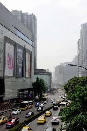 Fashion city - Chongqing Jiangbei Guanyin Bridgeのeditorial素材