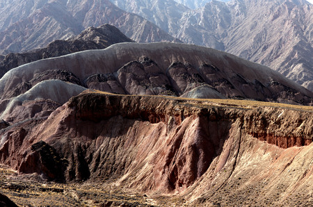 Colorful Zhangye Danxia Gansuの写真素材