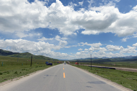 Qinghai Menyuan autumn scenicのeditorial素材