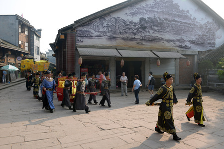 Parade at Chongqing home town