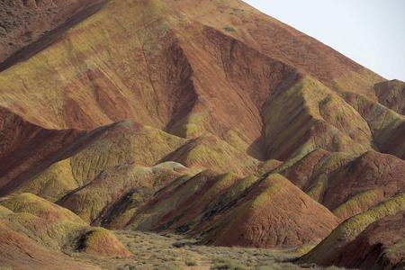Zhangye Danxia landformの写真素材