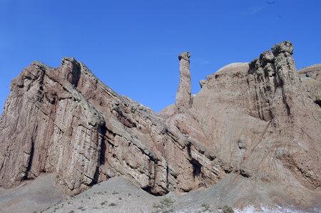 Zhangye Danxia landformの写真素材