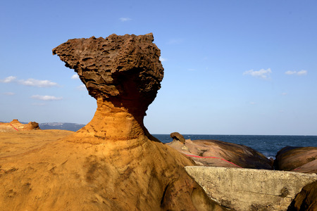 Wild willow geological park landscapeの写真素材
