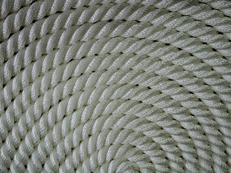 Background texture rope synthetic white wicker many rowsの写真素材