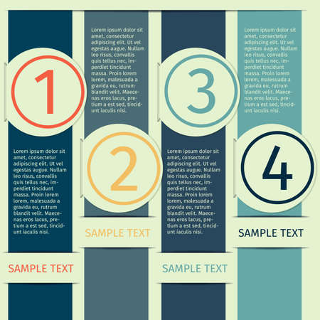 infographics design template bannerのイラスト素材