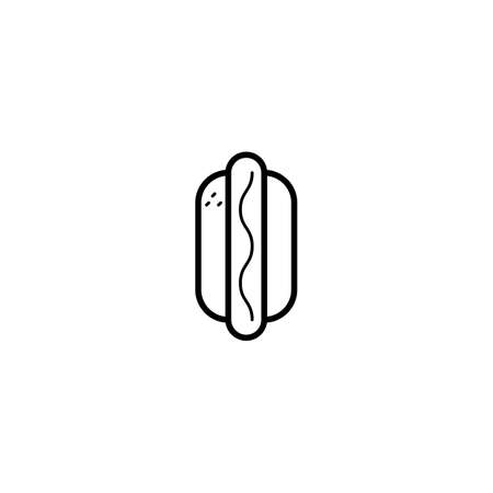 hot dog icon vector illustrationのイラスト素材