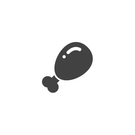 chicken leg icon vector illustrationのイラスト素材