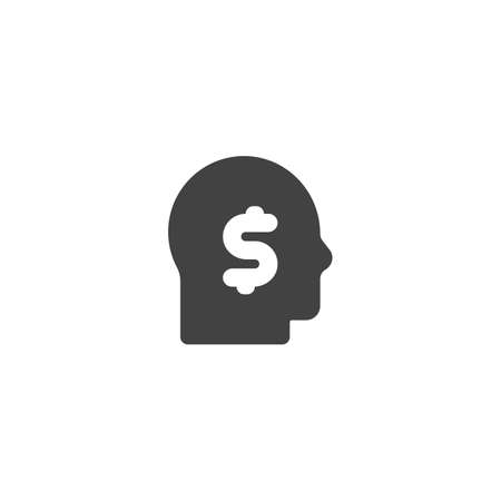 businessman, business thinking icon vector illustrationのイラスト素材