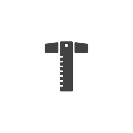 T-square icon vector illustrationのイラスト素材