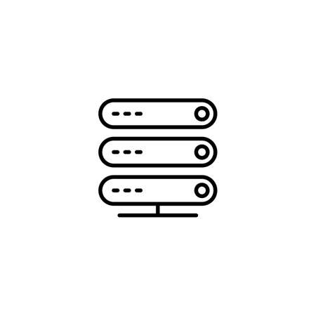 server database icon vector illustrationのイラスト素材
