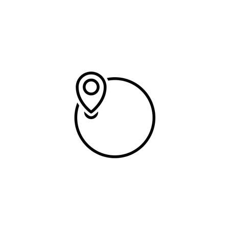 location pin icon vector illustrationのイラスト素材
