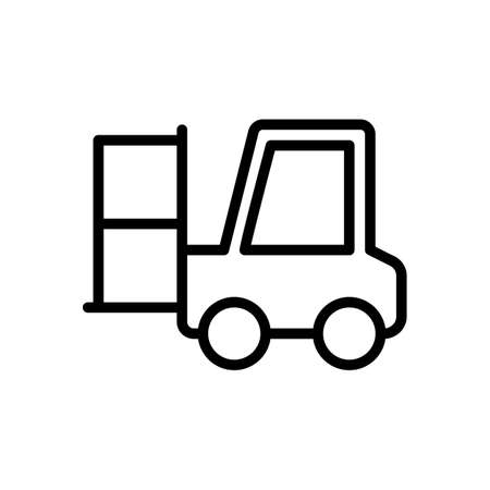 forklift, logistic icon vector illustrationのイラスト素材
