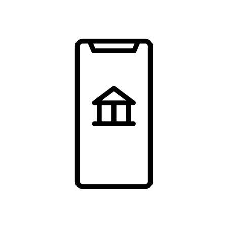 mobile banking icon vector illustrationのイラスト素材