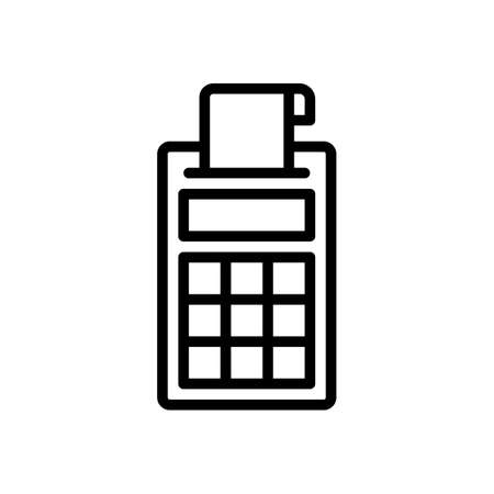 receipt printer icon vector illustrationのイラスト素材