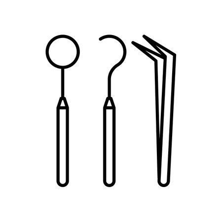 dentist equipment icon vector illustrationのイラスト素材