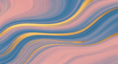 abstract background with blue and yellow lines and stripes in it.の素材