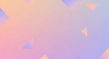 Abstract geometric background with triangles in pastel colors. Vector illustration.の素材