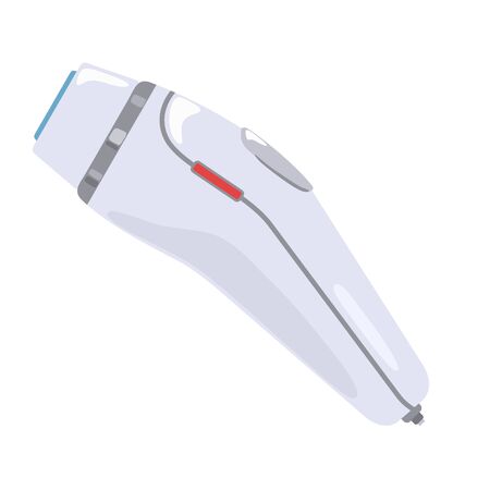 Safe, effective photoepilator, noninvasive or laser epilator. Painless body hair removal for women. Suitable for underarms, legs, bikini line, face. Vector illustration isolated on white background.のイラスト素材