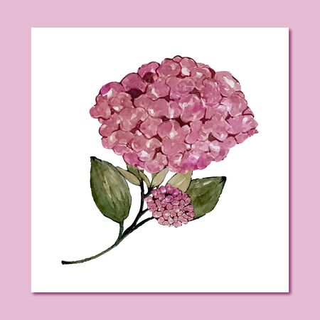 Vintage Watercolor vector wreath  on a white background. Floral illustration for design greeting cards, wedding invitations, natural cosmetics, packaging and tea.のイラスト素材