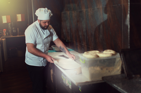 rolling a dough.の写真素材