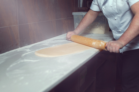 rolling a dough.の写真素材
