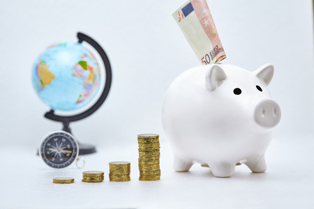 the accumulation of capital, the collection of moneyの写真素材