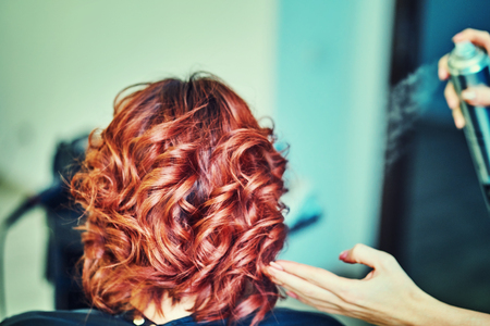 Beautiful woman getting prepared for the weddingの写真素材