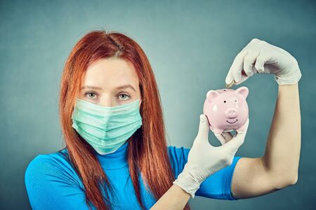 Concept of a global epidemic, virus protection measures and disease prevention.