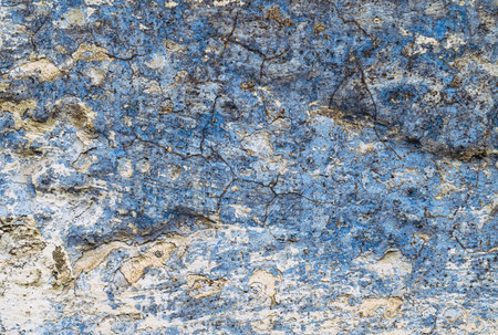 Bright colorful painted background. old wall blue background.