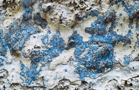Bright colorful painted background. old wall blue background.の写真素材