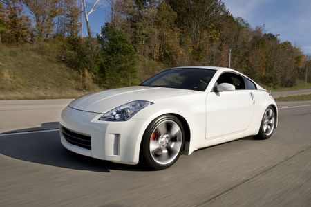 Speeding Sports Car