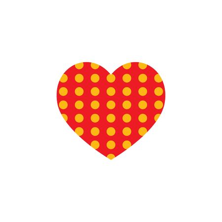 Red Heart Vector Graphic Icon, can be use in t-shirt, bag, app, website, and other graphic element.のイラスト素材