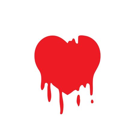 Red Heart Vector Graphic Icon, can be use in t-shirt, bag, app, website, and other graphic element.のイラスト素材