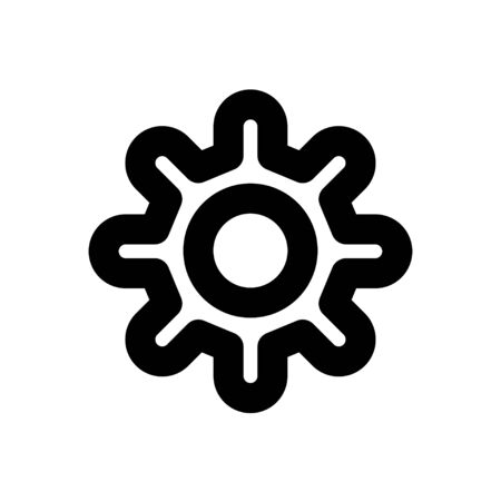 Basic app gear icon design that can be use for your ui ux element designのイラスト素材