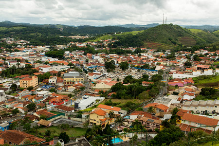 City of Guararema, Sao Paulo, Brazil.の写真素材