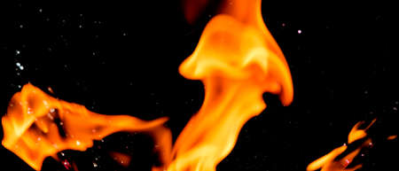 Water mixed with lighter fluid inside a golden pot throwing ice stone to cause thermal shock and...